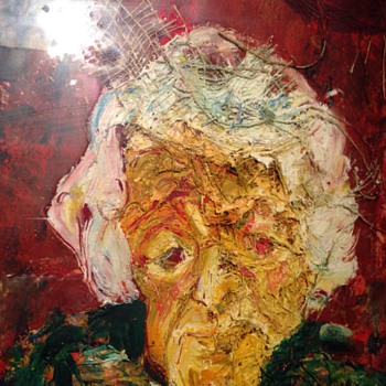 Part2 Unusual painting with string. Jewish I think ? - Visual Art