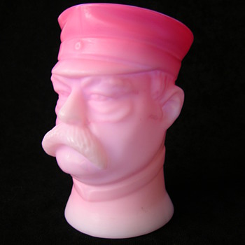 Cased Glass Bust - Art Glass