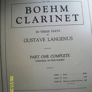 Clarinet Book...and other - Books