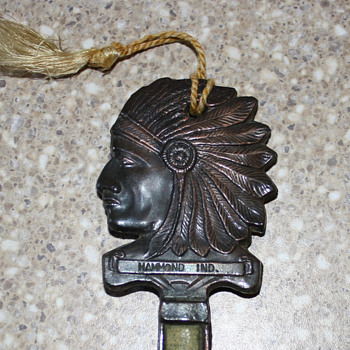 Indian Chief Thermometer Key Souvenir