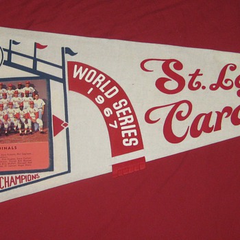 1967 STL Cardinals National League Champions Photo Pennant - Baseball
