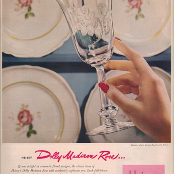 1950 Heisey Glass Advertisement