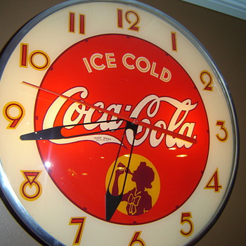 1950's "Not Pam" Silhoette Girl Clock, made by person's unknown!