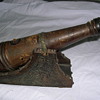 Leather wrapped cannon liquor bottle