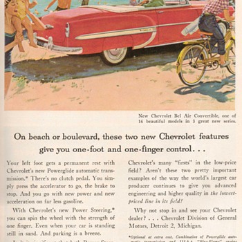1953 - Chevy Bel-Air Convertible Advertisement