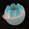 Steven Williams Blue Applied Glass Rosebowl