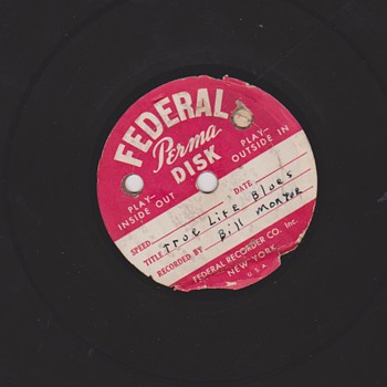 1944 Bill Monroe 78RPM home recordings