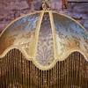 Victorian Lampshade/Gold Lace/Hand Sewn