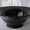 Black glass bowl