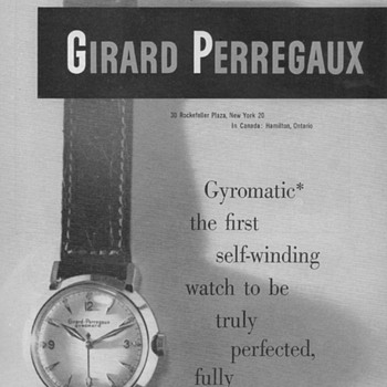1951 - Girard-Perregaux Watch Advertisement