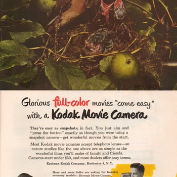 1951 - Kodak Movie Cameras Advertisement