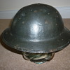 Standard British WW1 steel helmet.