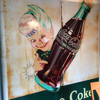 1940's Coke Sprite "Have a Coke" Outdoor Sign