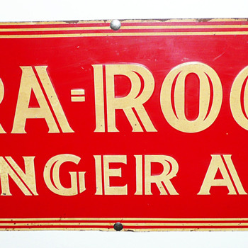Gra-Rock Ginger Ale Tin Sign