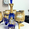 Is this vintage bohemian glass - or is it a knock off?  What's worth?