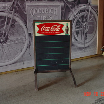 Coca-Cola Sidewalk Menu Board