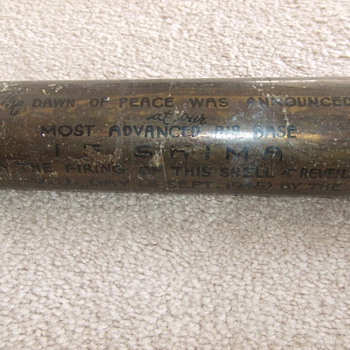 Trench Art shell fired on VJ Day