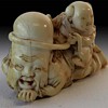 Signed 19th C. Japanese Ivory Netsuke of Fukurokuju