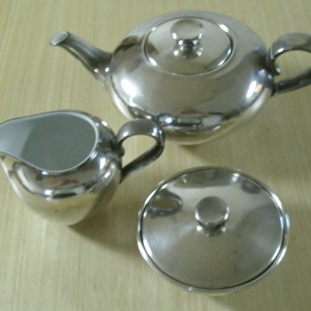 WMF Tea Set ... 1st cleaning - Sterling Silver