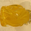 Chunky orange retro vase