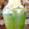 QUEZAL ART GLASS VASE, circa 1917
