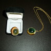 My Mother's Cat Eye Ring and Necklace