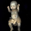 3 1/2 in baby bisque pin arms legs w diaper