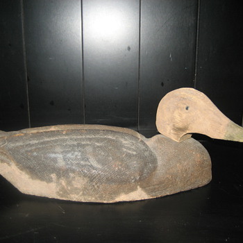 Paper mache?  Duck decoy