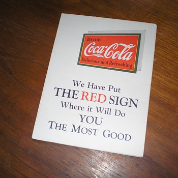 1920s Coca-Cola Glascock Cooler flier