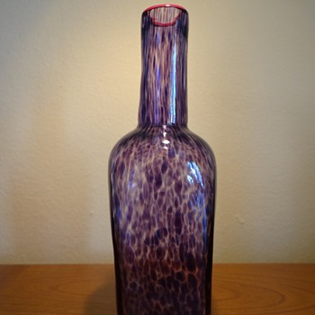 ED FRANCIS - OFF CENTER GLASS - DATED  1994 - Art Glass