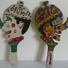 Folk Art Painted Ring Toss Hand Paddles Collection Jim Linderman