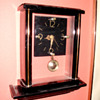 Clear Art Deco Clock on Shelf