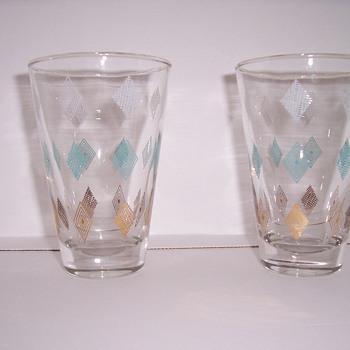 diamond pattern glassware