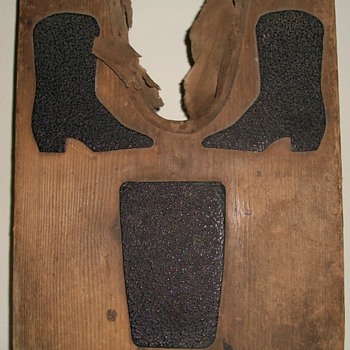 Unusual Bootjack (With Asphalt) for Cowboy Boots Collection Jim Linderman - Folk Art