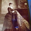 Cabinet Card Lady With a Rug