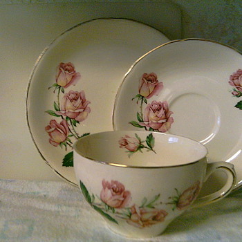 3 piece cup, saucer, bread plate
