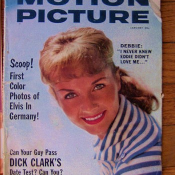 Old Movie Magazine of Elvis 1st photo's in Army - Movies