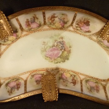 Can you identify this beautiful porcelain ashtray - Tobacciana
