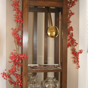 My G-G-G'parent's 1914 Gilbert mission-style grandfather clock