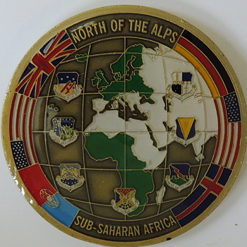Third Air Force - North of the Alps - Sub-Saharan Africa  - Challenge Coin