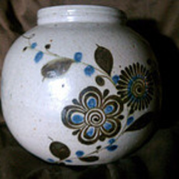 Round Vase With Intriguing Signature