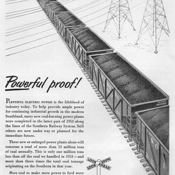 1954 - Southern Railway Advertisement