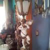 Moreau Spelter Cherub Lamp 