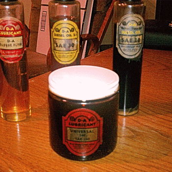 From a (almost) Complete D A Lubricants Sample Kit 