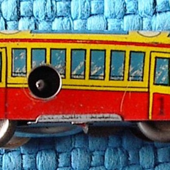Antique Tin Trolley Toy