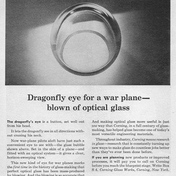 1951 - Corning Glass Advertisement