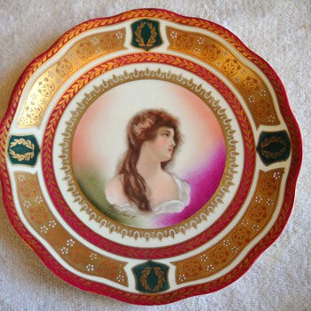  Signed Schwarzburg Portrait Plate