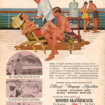 1953 - Moore McCormack Cruise Line Advertisement - Advertising