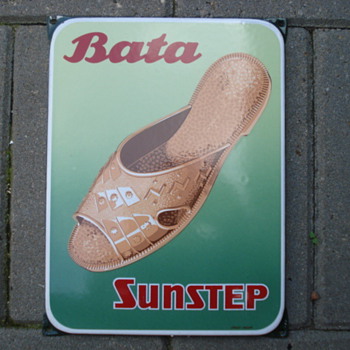 porcelain sign bata sunstep - Signs