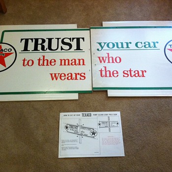 Texaco Pump Island Sign